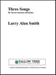 Three Songs Vocal Solo & Collections sheet music cover